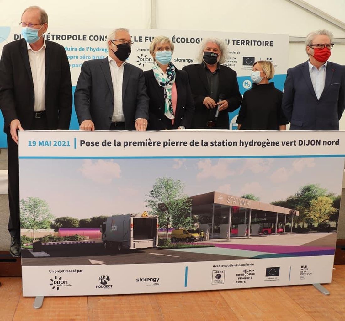 Dijon métropole a lancé le chantier de sa première station de production d’hydrogène
